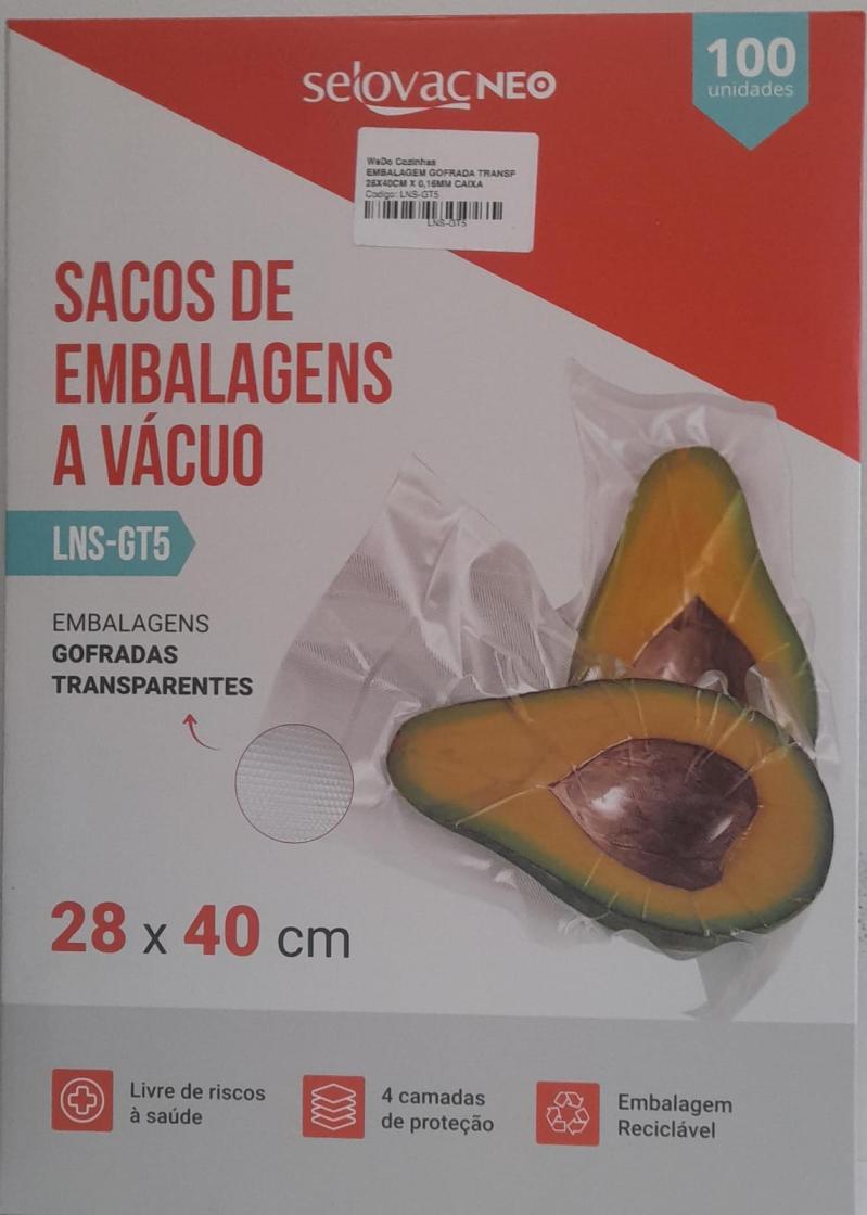 EMBALAGEM GOFRADA TRANSP. 28X40CM X 0,16MM CAIXA C/100