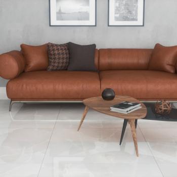 PORCELANATO POLIDO 90x90 ONYX BLANC - 2,43m²