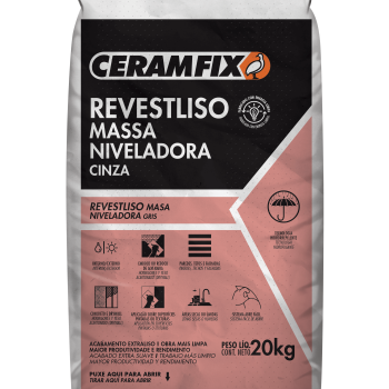 ARGAMASSA REVESTLISO MASSA NIVELADORA - CINZA 20KG