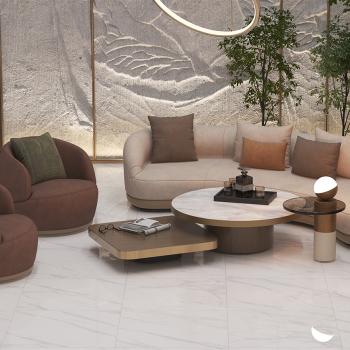 PORCELANATO POLIDO 90x90 RAGGI OFF WHITE - 2,43m²