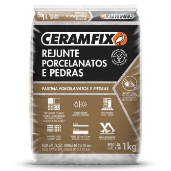 REJUNTE PORCELANATOS E PEDRAS - NOVO CINZA 1KG