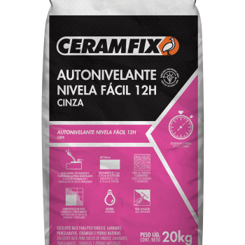 ARGAMASSA AUTONIVELANTE NIVELA FÁCIL 12 HORAS - 20 kg