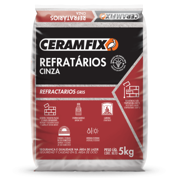 ARGAMASSA REFRATARIA - CINZA 5KG