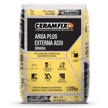 ARGAMASSA AC III EXTERNA - BRANCA 20KG