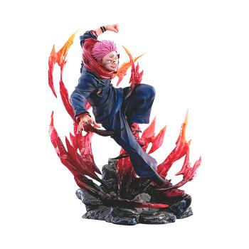 ACTION FIGURE JUJUTSU - SUKUNA FLAMES FIGHT 18 CM