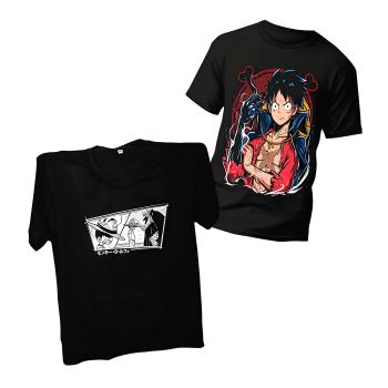 CAMISA ADULTO ONE PIECE LUFFY GROW FT VS UZI