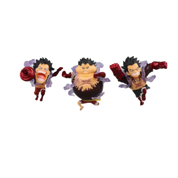 MINI ACTION FIGURE ONE PIECE LUFFY GEAR 4 UND