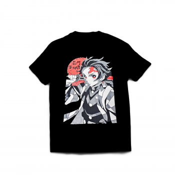 CAMISA JUVENIL DEMON SLAYER TANJIRO