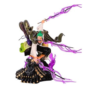 ACTION FIGURE - ONE PIECE ZORO FLAME BASE