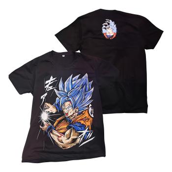 CAMISA ADULTO DRAGON BALL GOKU SSJ BLUE FT VS