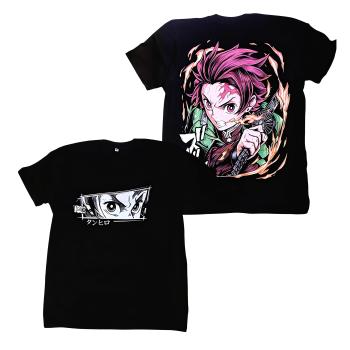 CAMISA ADULTO DEMON SLAYER TANJIRO UZI FT VS