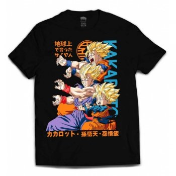CAMISA ADULTO DRAGON BALL - GERAÇÕES