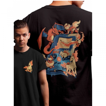 CAMISA ADULTO POKEMON FOGO KNG