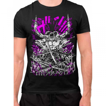 CAMISA ADULTO ONE PIECE - ZORO ESPADAS