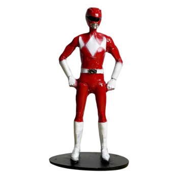 ESTATUETA RESINA POWER RANGER VERMELHO