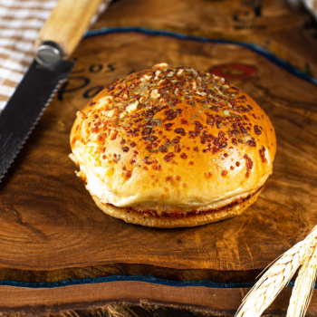 ASSADO - Pão de Hambúrguer com Queijo e Ervas (5 un)