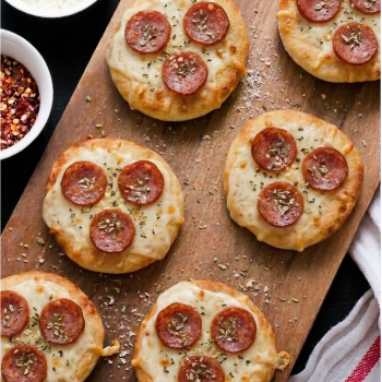 Pizza Kids Calabresa 10cm - Para Assar (5 un)