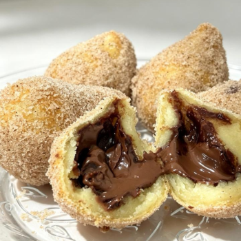 Mini Coxinha Doce de Avelã 25g - Frita (500g)