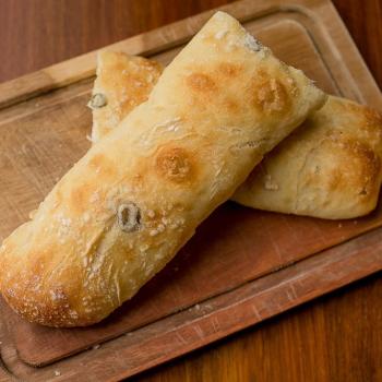 Pão Ciabatta COM Azeitonas Pré-Assado (5 un)
