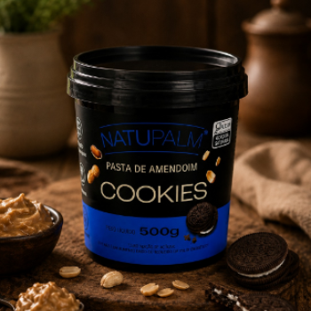 Pasta de Amendoim Cookies - Pronto p/ Consumo (500g)