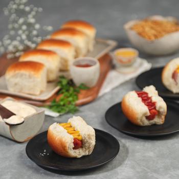 Mini Pão Hot Dog - Para Assar (20 un)