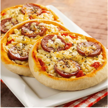 Pizza Média Calabresa 15cm - Para Assar (5 un)