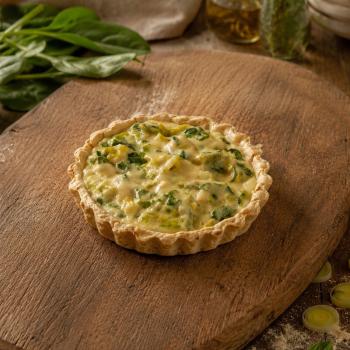 Quiche Integral Alho Poró com Creme de Castanhas 110g - Para Assar (5 un)
