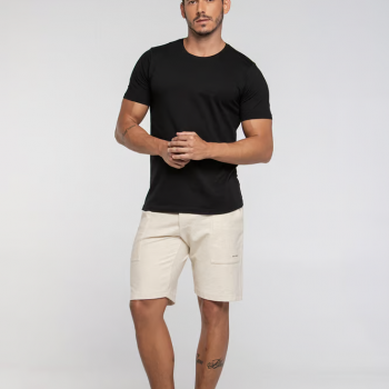 Bermuda Moletom Linen Texture URBO