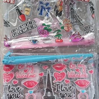NECESSAIRE TRANSP IMPRESSA LUX766010