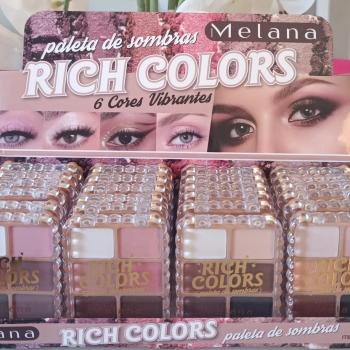 PALETA DE SOMBRAS MELANA 6 CORES CZ168