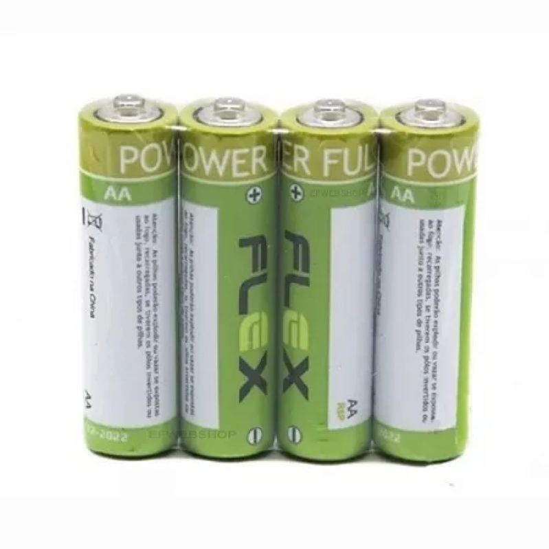 PILHA AA C/ 4 PILHAS FLEX FX-2AZ