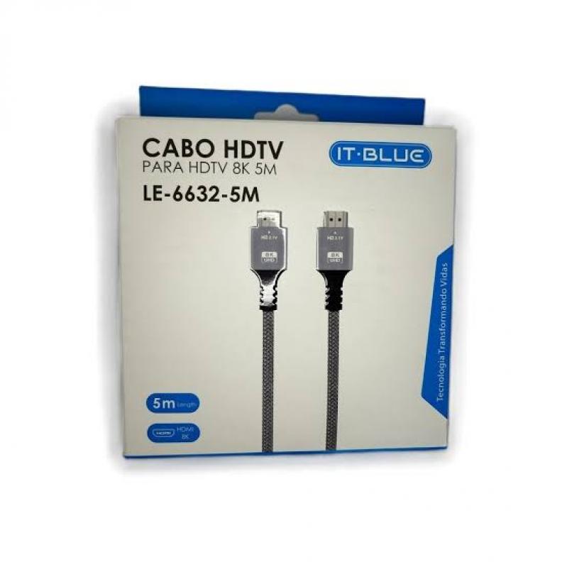 CABO HDMI 8K DE 5M LE-6632-5M IT-BLUE