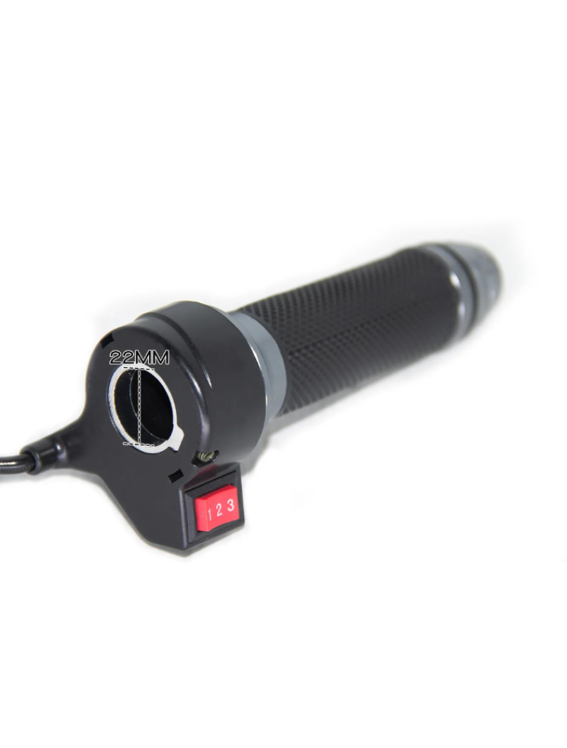ACELERADOR COM BOTÃO 123 E MANOPLA PLUG FÊMEA GRANDE SCOOTER ELÉTRICA CITYCOCO
