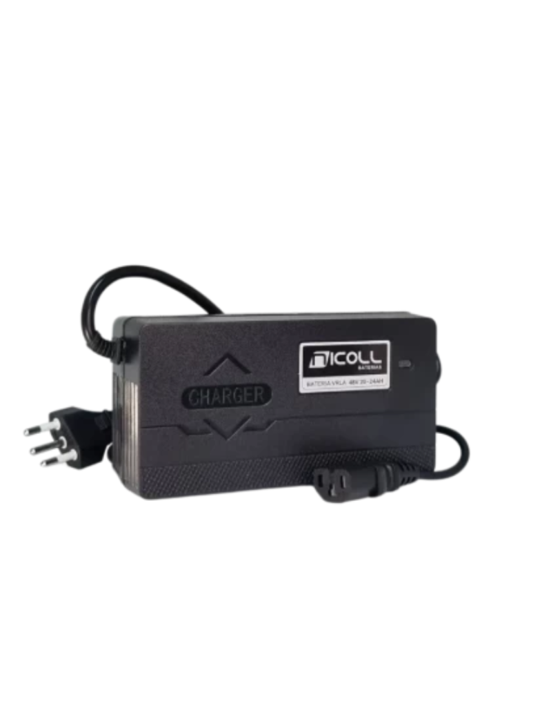 CARREGADOR TRIPOLAR BATERIA CHUMBO-ÁCIDO 48V 20-24AH NICOLL