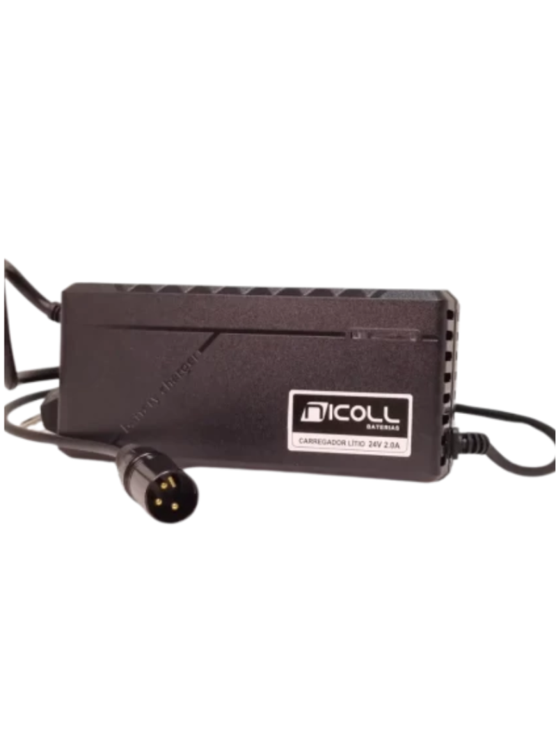 CARREGADOR FISH BATERIA DE LÍTIO 24V 2AH NICOLL