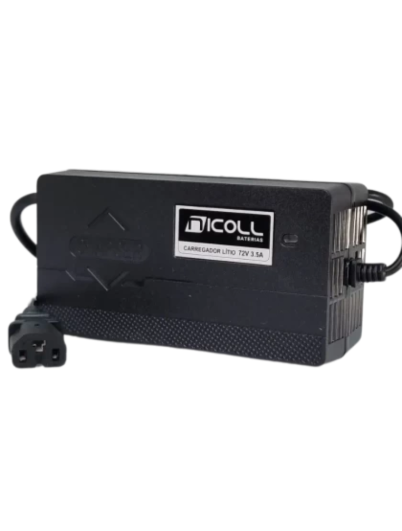 CARREGADOR TRIPOLAR BATERIA DE LÍTIO 72V 3.5AH NICOLL