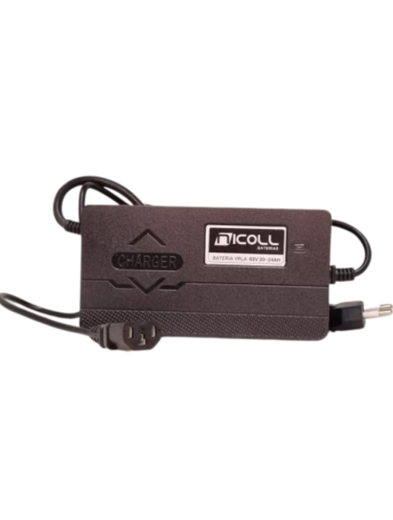 CARREGADOR TRIPOLAR BATERIA CHUMBO-ÁCIDO 60V 20-24AH NICOLL