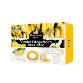 BOLINHO DE ARROZ MOTI RECHEIO DUPLO BANANA E LEITE 180G