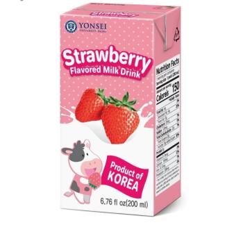 REFR.LEITE E MORANGO YONSEI 190ML