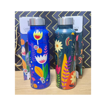 GARRAFA INOX FLORES 800ML