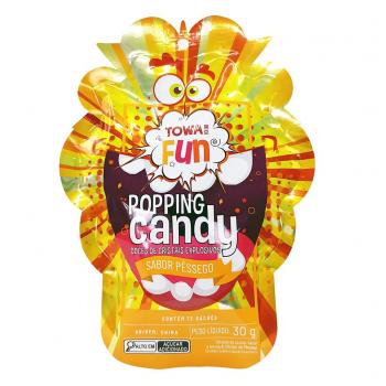 TOWA POPPING CANDY SB PESSEGO 30G