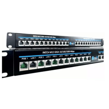 PATCH PANEL GIGABIT 12 PORTAS - VOLT