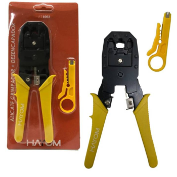 ALICATE DE CLIMPAR RJ45 RJ11 E RJ12 HAYOM