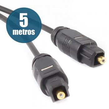 Cabo Óptico p/ audio digital EXBOM- 5 metros #