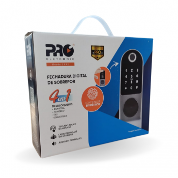 Fechadura Digital  4 EM 1 - Pro Eletronic !