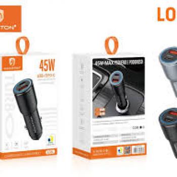 Fonte Veicular 45w Usb e Usb-c #