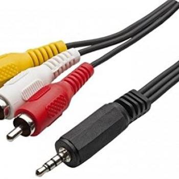 CaboP2/ 3RCA  1,5m Audio e Video / TV BOX #