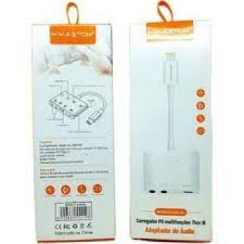 Adaptador  De Audio Multifunçoes Iphone  #