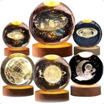 Luminaria De Mesa - Bola de Cristal  bm F976 #