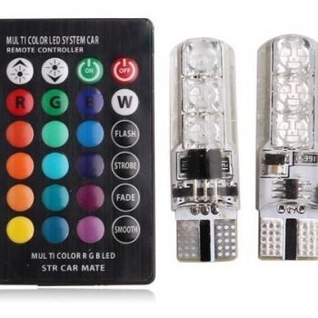 Lampada De Farol Rgb - T10  #